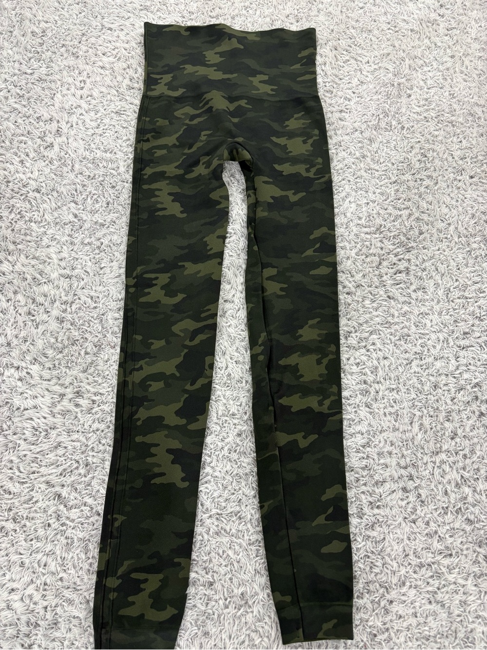 SPANX Olive Camouflage High-Waist Leggings